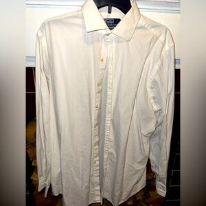Polo by Ralph Lauren Men's White Button Down Shirt - 16.5/L